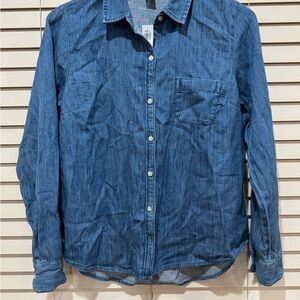 Old Navy Dark Blue Casual Button Down Shirt